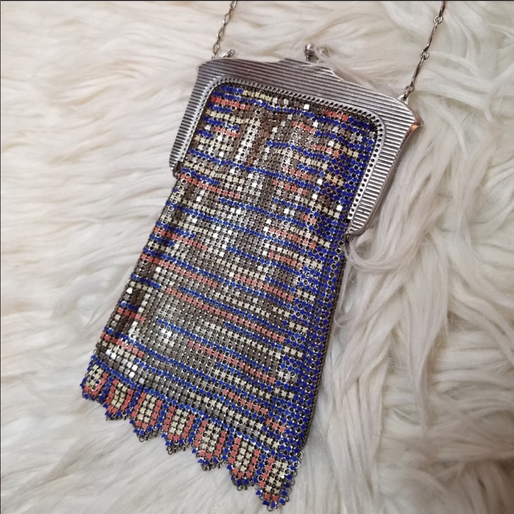 ART DECO FLAPPER METAL MESH Whiting & Davis bag